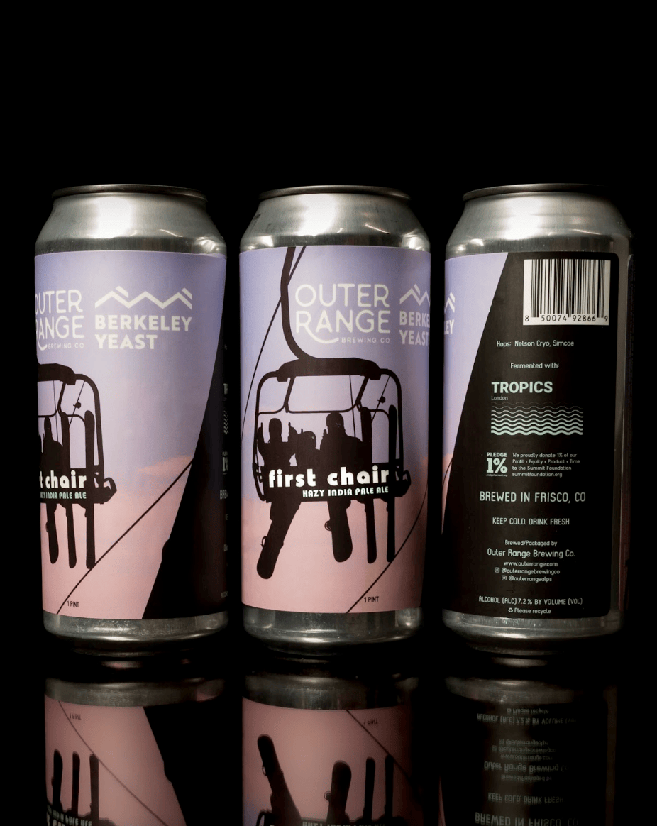 Outer Ranged used the thiol producing yeast Tropics London to make First Chair Hazy IPA.